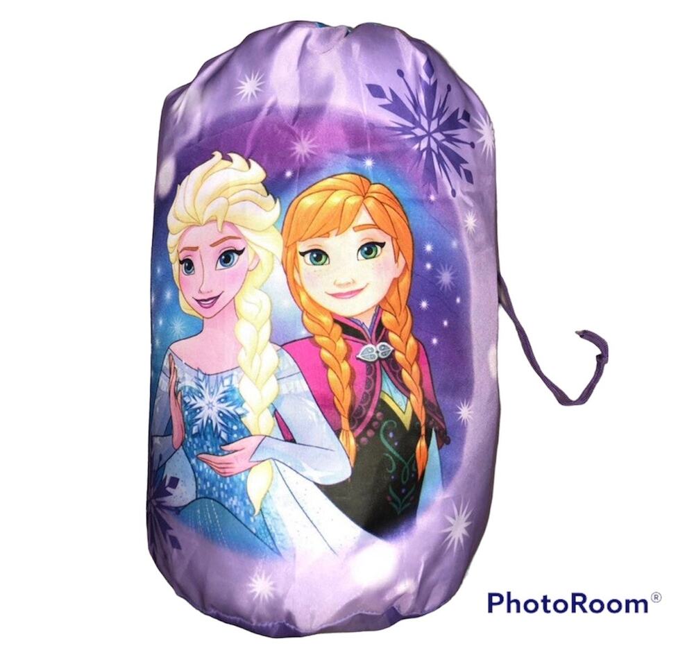 Disney Frozen Backpack Slumber Sleeping Bag EUC